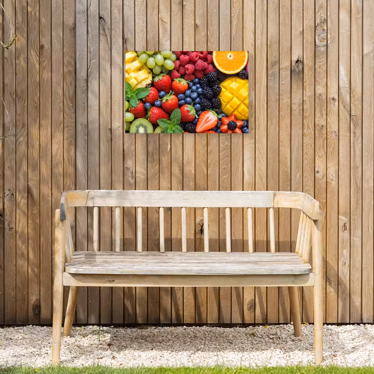 Fruit - Vers - Kleurrijk - Eten Tuinposter op houten frame 2 cm dik klein -sfeer4