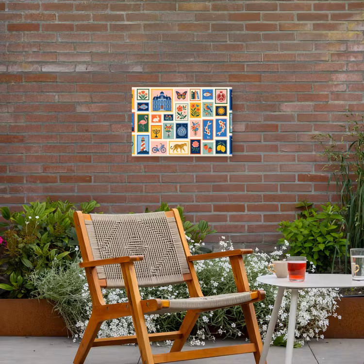 Gebouw - Koepel - Architectuur - Klassiek - Grijs Tuinposter op houten frame 2 cm dik klein -sfeer3