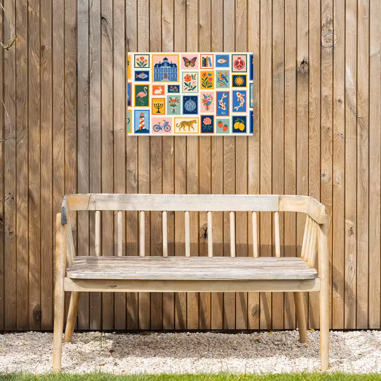Gebouw - Koepel - Architectuur - Klassiek - Grijs Tuinposter op houten frame 2 cm dik klein -sfeer4
