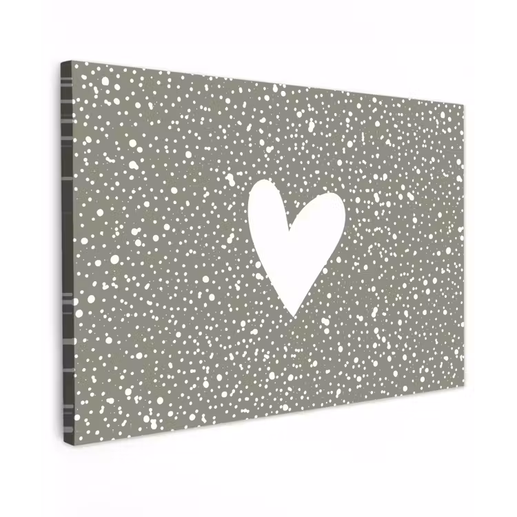 Hart - Design - Liefde Tuinposter op houten frame 2 cm dik klein -3d