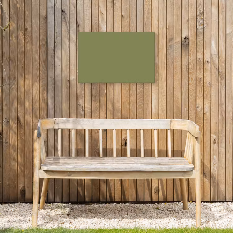 Herbal - Matcha - Groen Tuinposter op houten frame 2 cm dik klein 845 -sfeer4