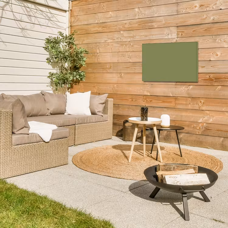 Herbal - Matcha - Groen Tuinposter op houten frame 2 cm dik klein 845 -sfeer2