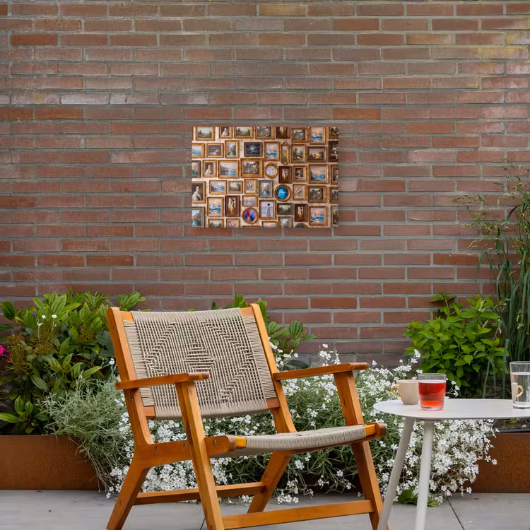 Interieur - Kunst - Collectie - Klassiek - Goud Tuinposter op houten frame 2 cm dik klein -sfeer3