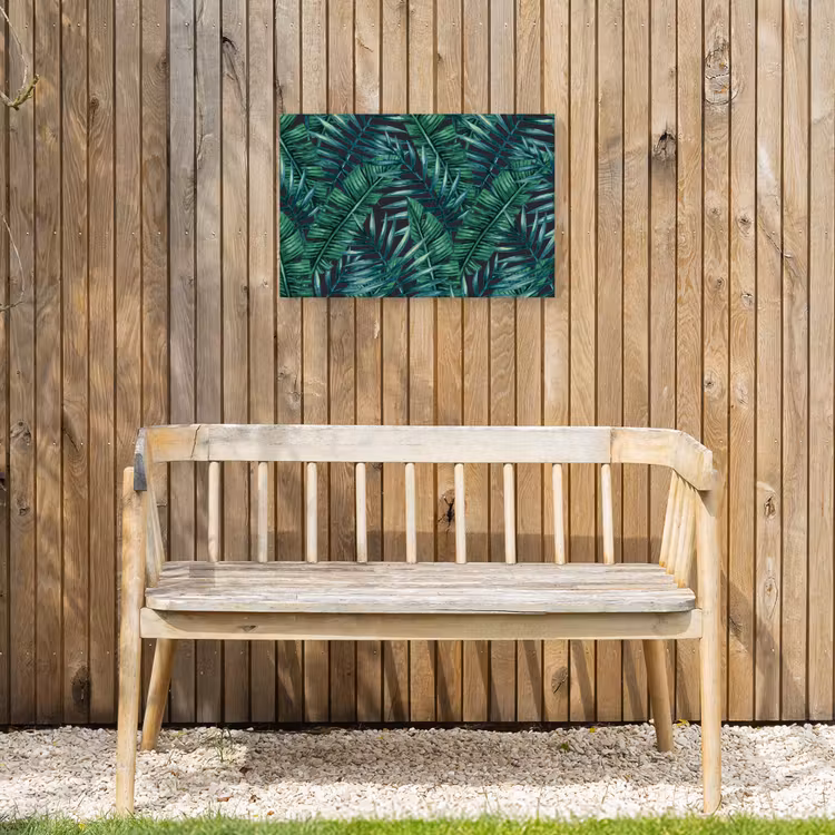 Jungle - Bladeren - Tropisch Tuinposter op houten frame 2 cm dik klein -sfeer4