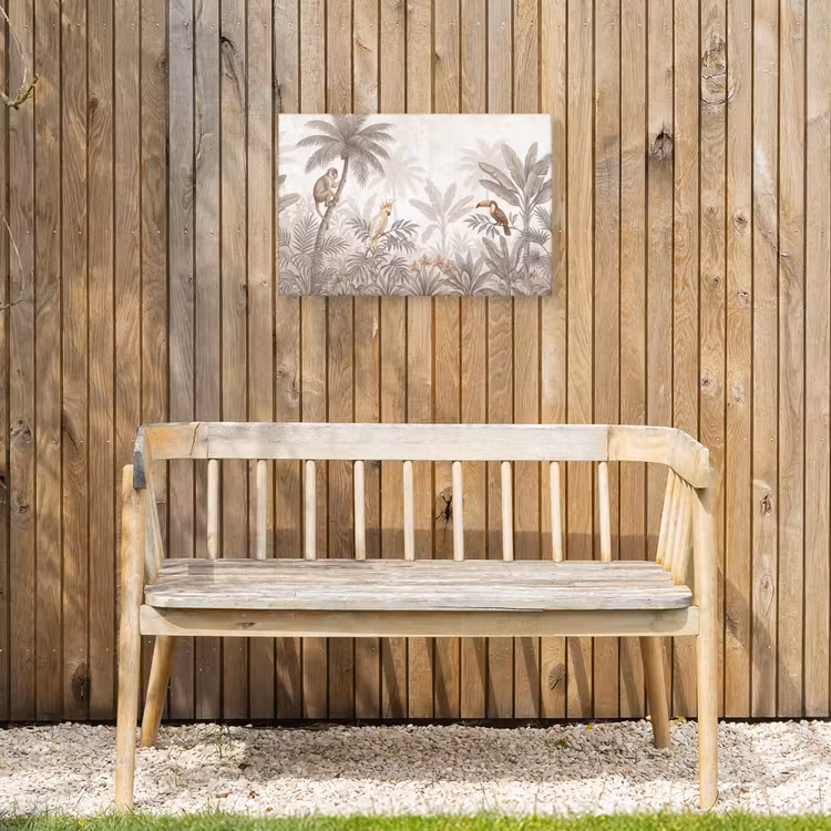 Jungle - Dieren - Palmbomen Tuinposter op houten frame 2 cm dik klein -sfeer4