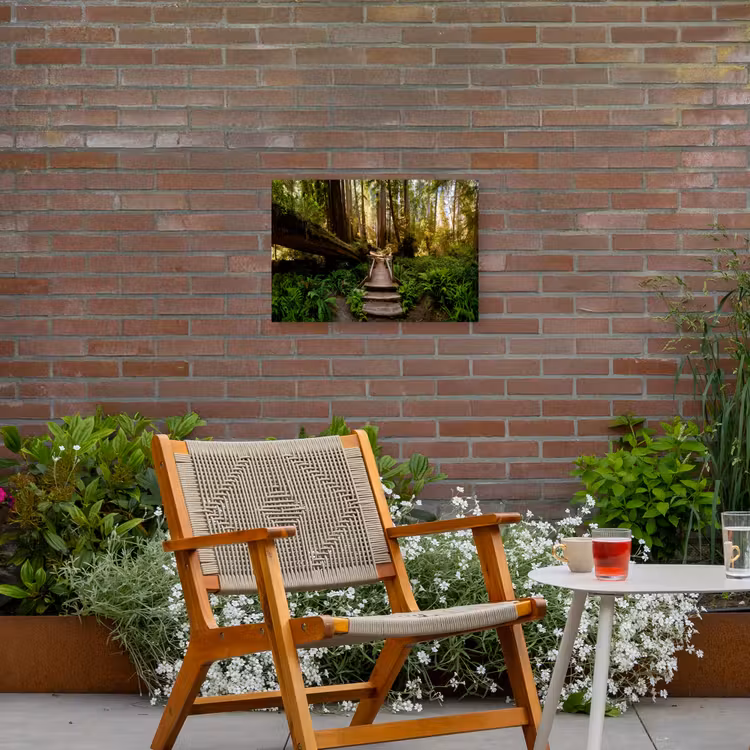 Jungle - Natuur - Trap - Bomen Tuinposter op houten frame 2 cm dik klein -sfeer3