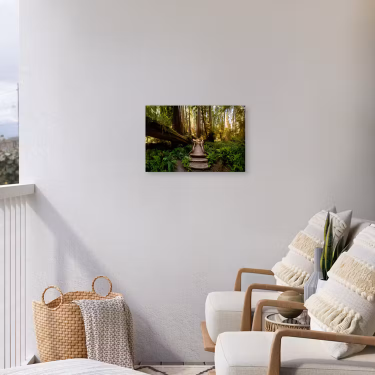 Jungle - Natuur - Trap - Bomen Tuinposter op houten frame 2 cm dik klein -sfeer1