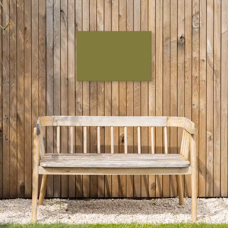 Juniper - Groen - Organisch Tuinposter op houten frame 2 cm dik klein 845 -sfeer4