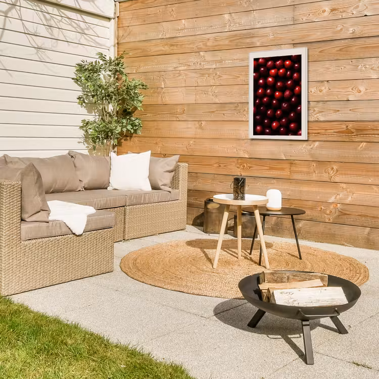 Kersen - Rood Tuinposter op houten frame 2 cm dik klein -sfeer2