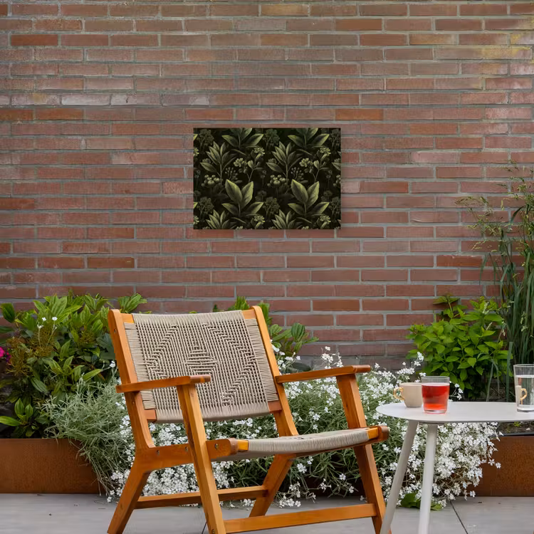 Klassiek - Donker - Botanisch - Planten Tuinposter op houten frame 2 cm dik klein 845 -sfeer3