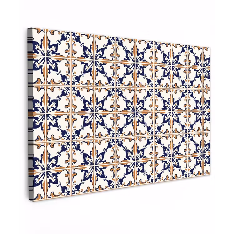 Klassiek - Patroon - Kleurrijk Tuinposter op houten frame 2 cm dik klein 845 -3d