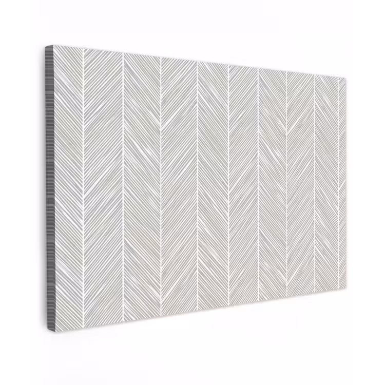 Klassiek - Visgraat - Grijs Tuinposter op houten frame 2 cm dik klein 845 -3d