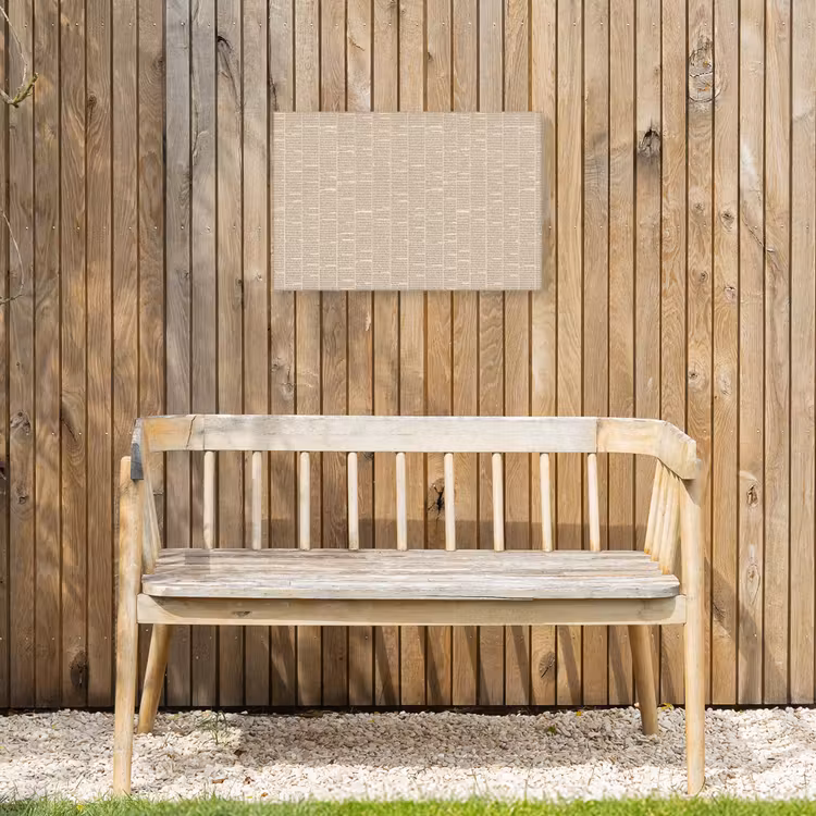 Krant - Nieuws - Historisch - Vintage - Beige Tuinposter op houten frame 2 cm dik klein -sfeer4