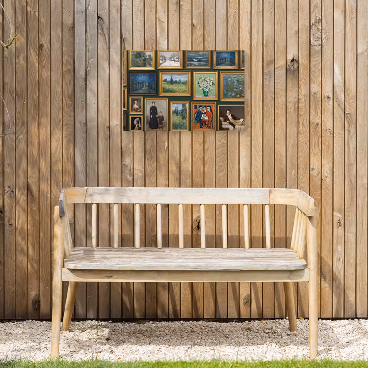 Kunst - Schilderijen - Collectie - Klassiek - Groen Tuinposter op houten frame 2 cm dik klein -sfeer4