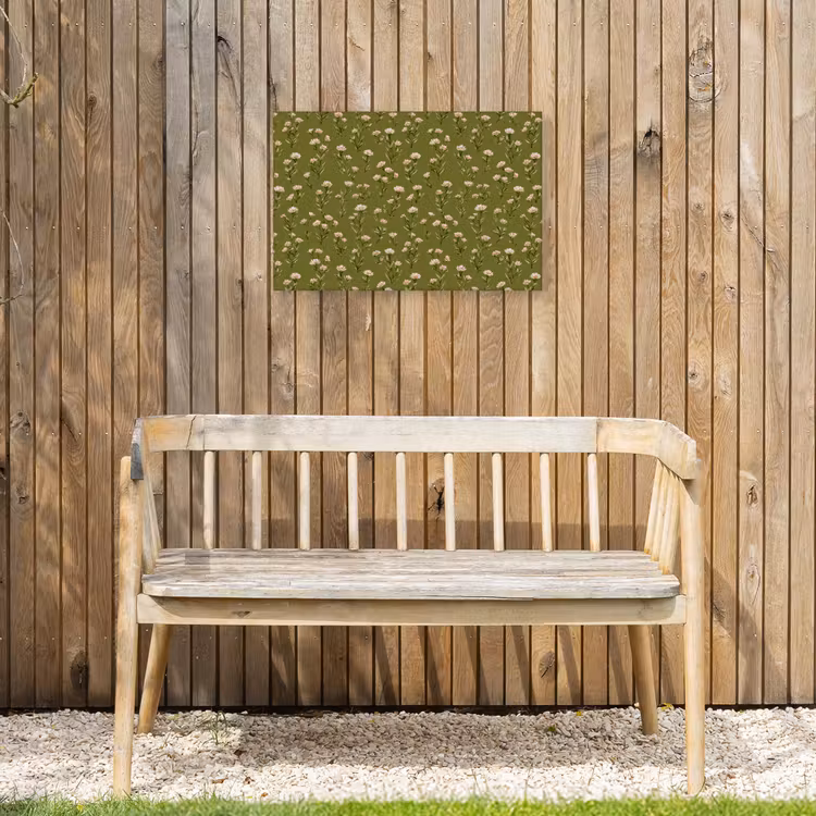 Landelijk - Bloemen - Groen Tuinposter op houten frame 2 cm dik klein 845 -sfeer4