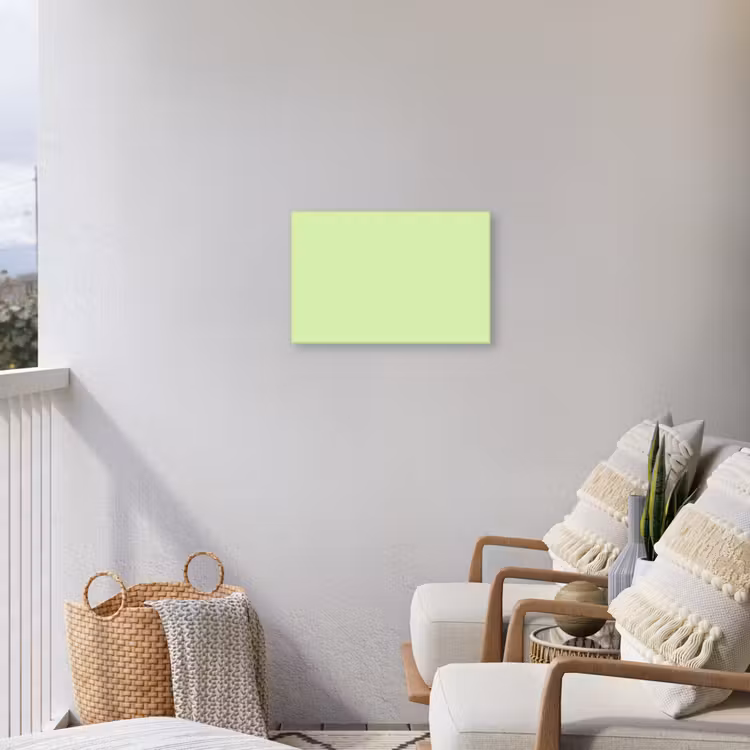 Light - Lime - Groen Tuinposter op houten frame 2 cm dik klein 845 -sfeer1
