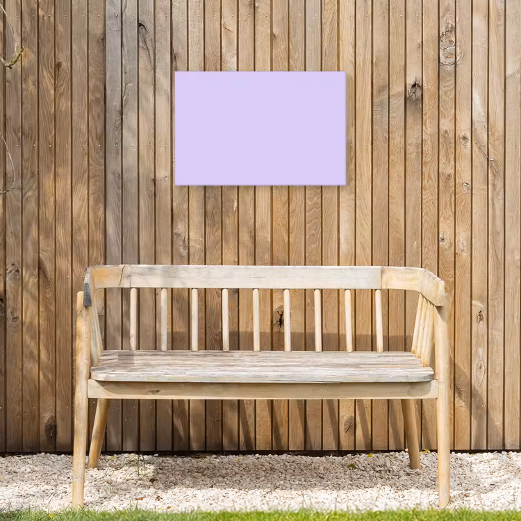 Light - Orchid - Paars Tuinposter op houten frame 2 cm dik klein 845 -sfeer4