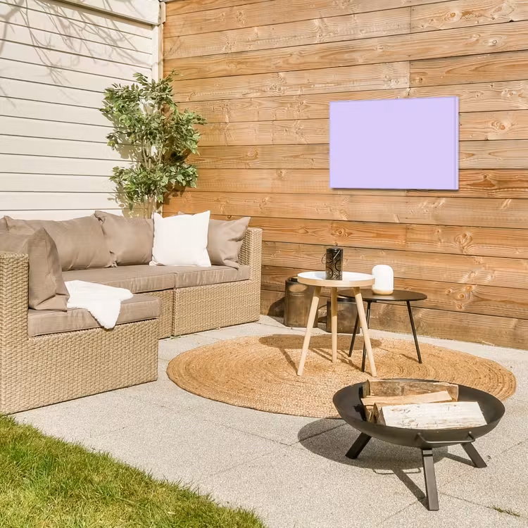 Light - Orchid - Paars Tuinposter op houten frame 2 cm dik klein 845 -sfeer2