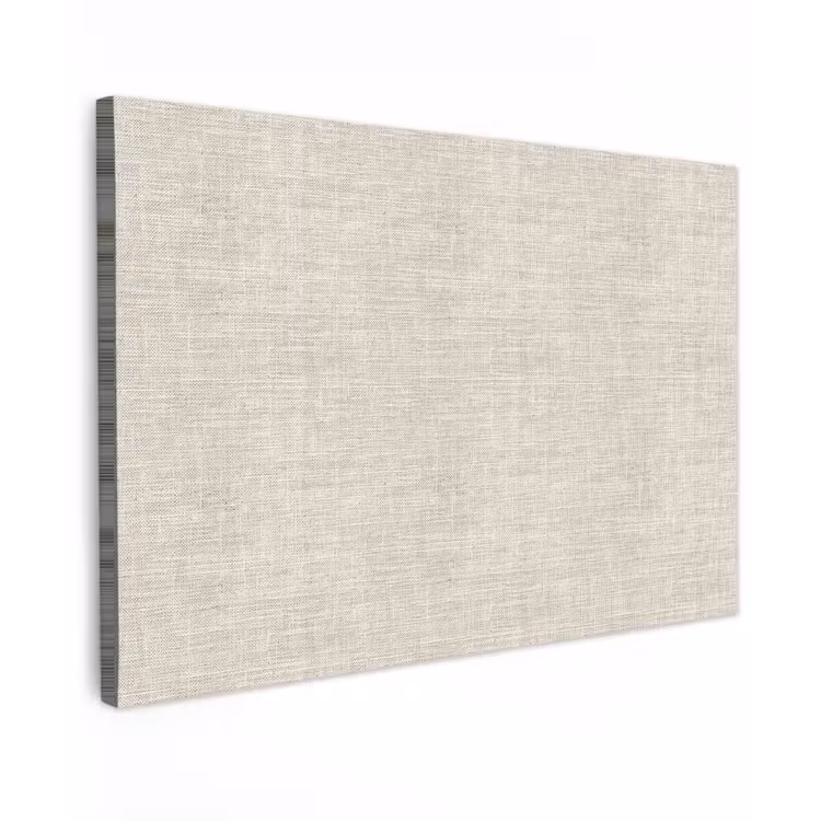 Linnen - Textuur - Beige Tuinposter op houten frame 2 cm dik klein 845 -3d