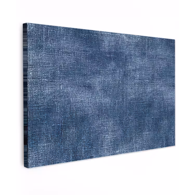 Linnen - Textuur - Patroon - Denim - Rustiek Tuinposter op houten frame 2 cm dik klein 845 -3d