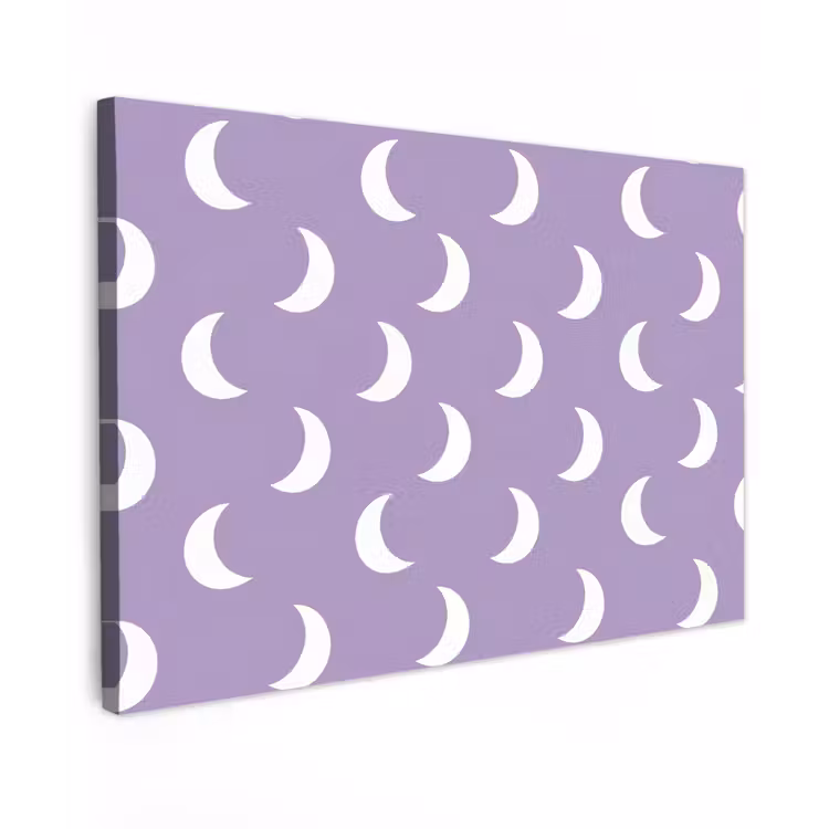 Manen - Patroon - Paars Tuinposter op houten frame 2 cm dik klein 845 -3d