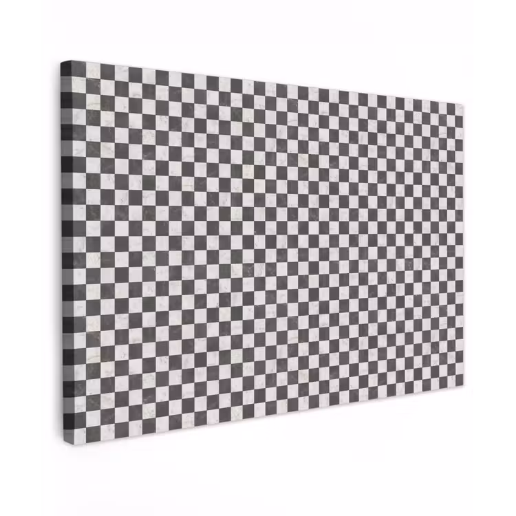 Marmer - Patroon - Grijs Tuinposter op houten frame 2 cm dik klein 845 -3d