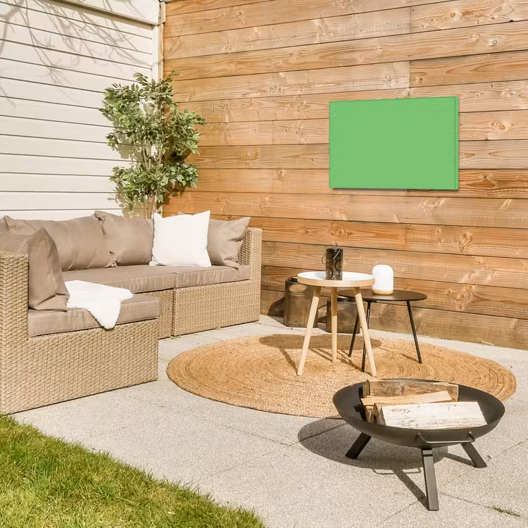 Meadow - Green - Groen Tuinposter op houten frame 2 cm dik klein 845 -sfeer2