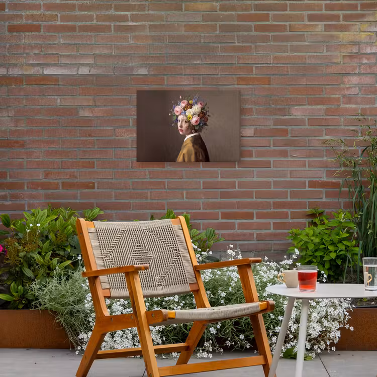 Meesterwerk - Modern - Kleurrijk Tuinposter op houten frame 2 cm dik klein -sfeer3