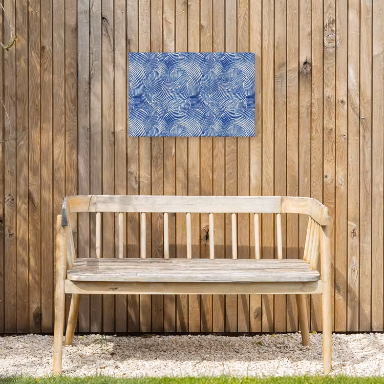 Modern - Abstract - Blauw Tuinposter op houten frame 2 cm dik klein 845 -sfeer4