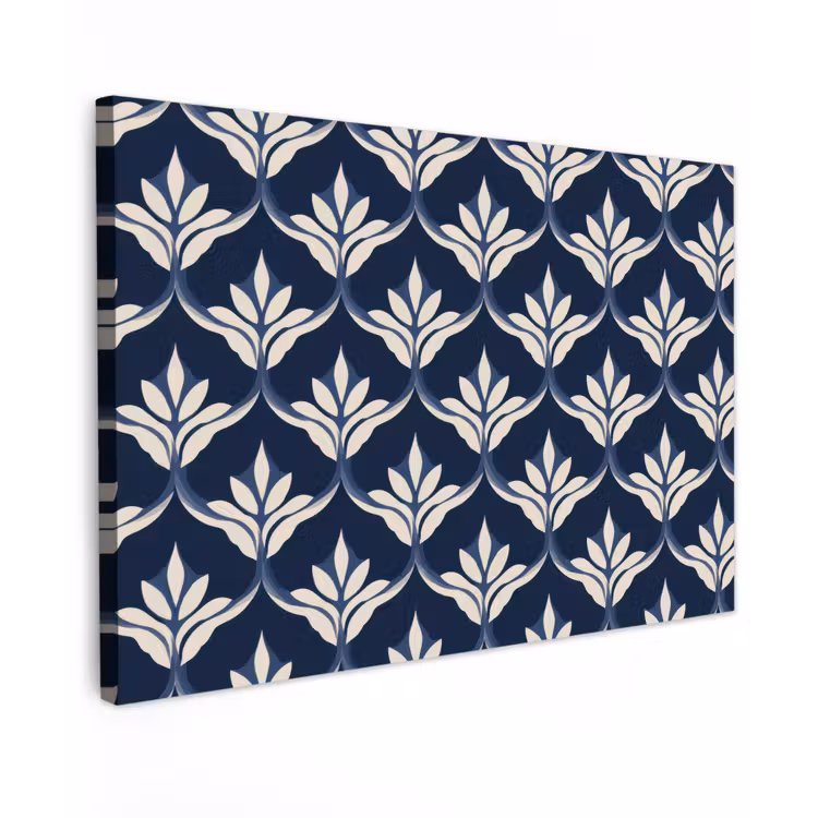 Modern - Ontwerp - Blauw Tuinposter op houten frame 2 cm dik klein 845 -3d
