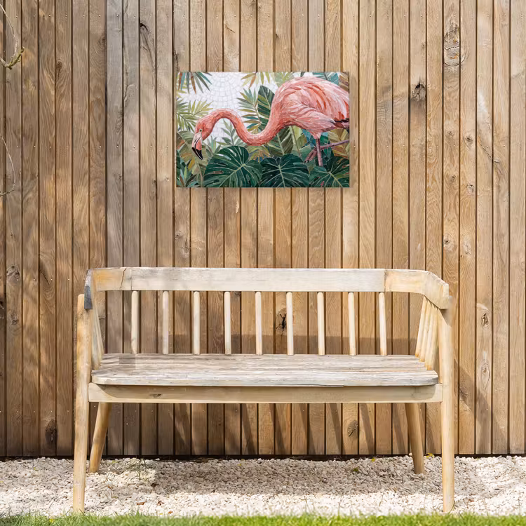 Natuur - Bladeren - Abstract - Groen - Vogel Tuinposter op houten frame 2 cm dik klein -sfeer4