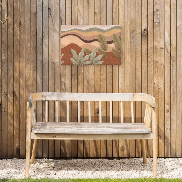 Natuur - Bladeren - Landschap - Abstract - Aardetinten Tuinposter op houten frame 2 cm dik klein -sfeer4