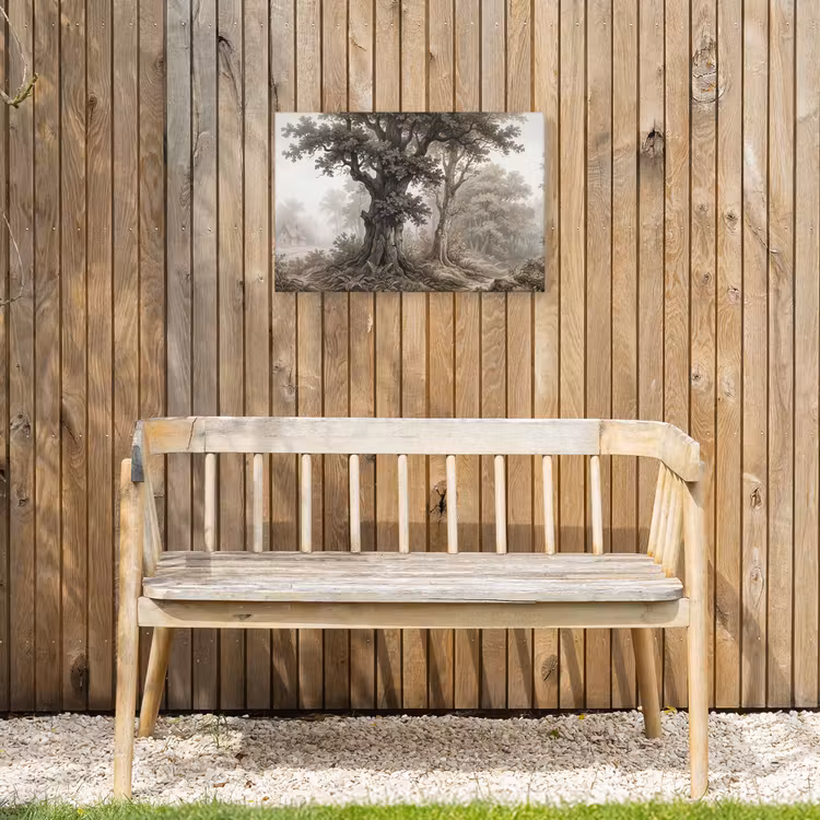 Natuur - Bos - Eik Tuinposter op houten frame 2 cm dik klein -sfeer4