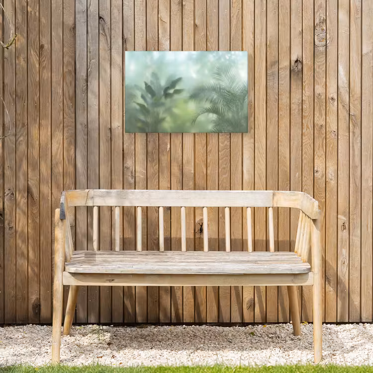 Natuur - Vervaagd - Groen - Abstract - Modern Tuinposter op houten frame 2 cm dik klein -sfeer4