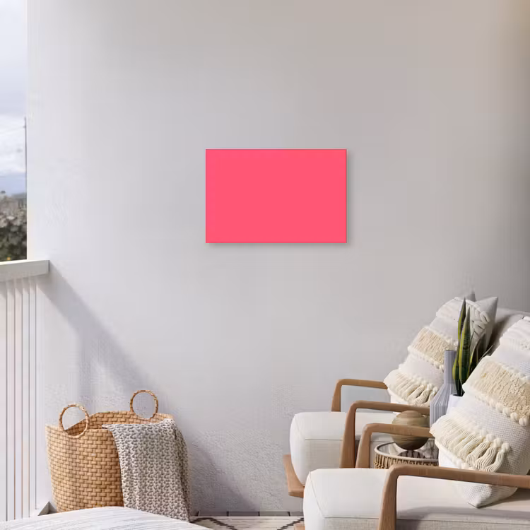 Neon - Flamingo - Roze Tuinposter op houten frame 2 cm dik klein 845 -sfeer1