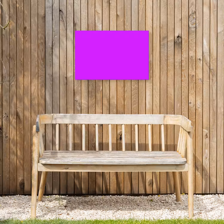 Neon - Orchid - Paars Tuinposter op houten frame 2 cm dik klein 845 -sfeer4