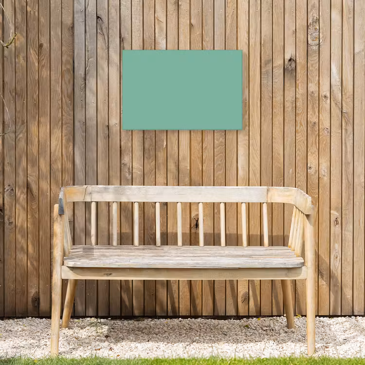 Ocean - Jade - Groen Tuinposter op houten frame 2 cm dik klein 845 -sfeer4