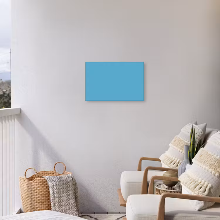 Ocean - Teal - Blauw Tuinposter op houten frame 2 cm dik klein 845 -sfeer1