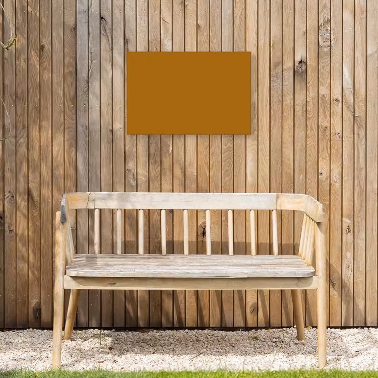 Ocre - Gold - Geel Tuinposter op houten frame 2 cm dik klein 845 -sfeer4