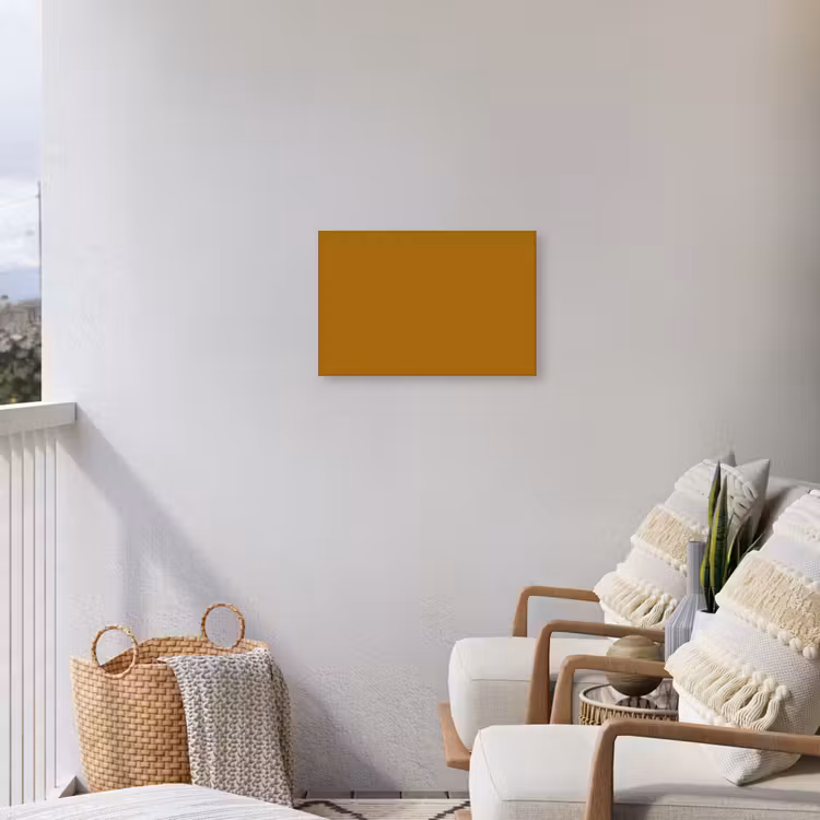Ocre - Gold - Geel Tuinposter op houten frame 2 cm dik klein 845 -sfeer1