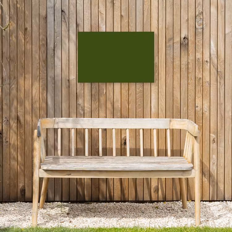 Olive - Drab - Groen Tuinposter op houten frame 2 cm dik klein 845 -sfeer4