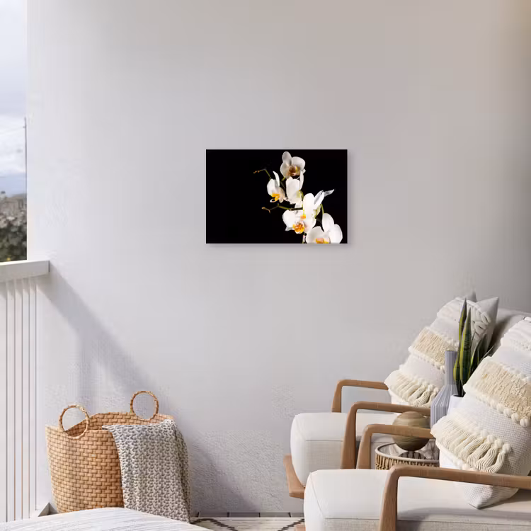 Orchidee - Bloemen - Planten - Botanisch Tuinposter op houten frame 2 cm dik klein -sfeer1