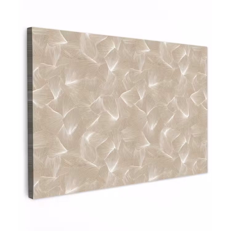 Organisch - Textuur - Beige Tuinposter op houten frame 2 cm dik klein 845 -3d