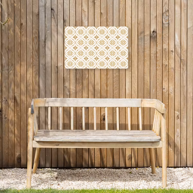 Ornament - Klassiek - Goud Tuinposter op houten frame 2 cm dik klein 845 -sfeer4
