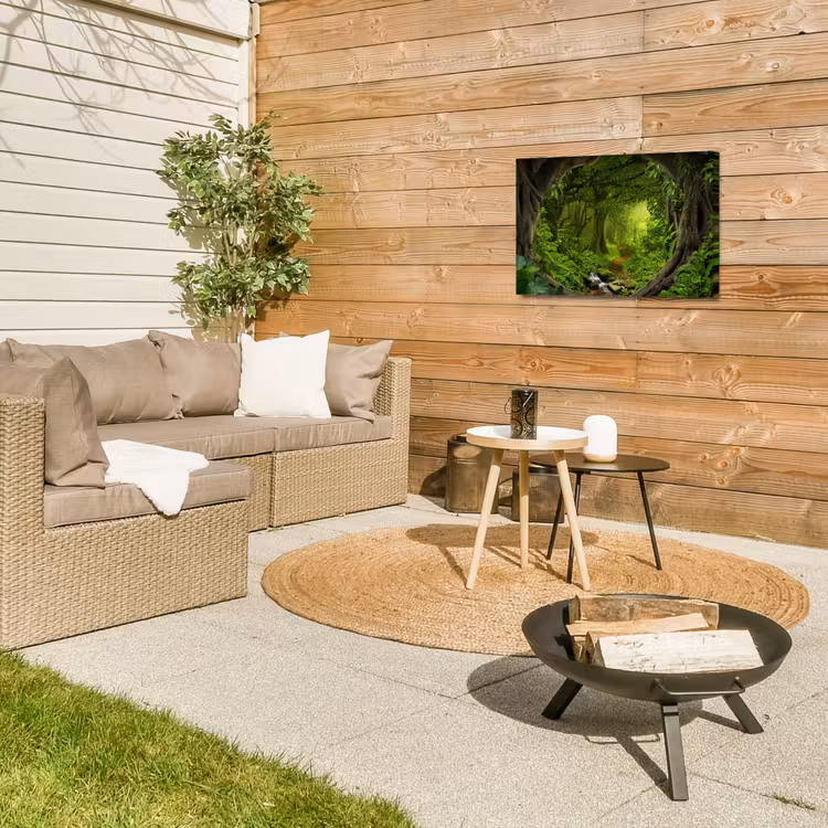 Pad door het Regenwoud Tuinposter op houten frame 2 cm dik klein -sfeer2