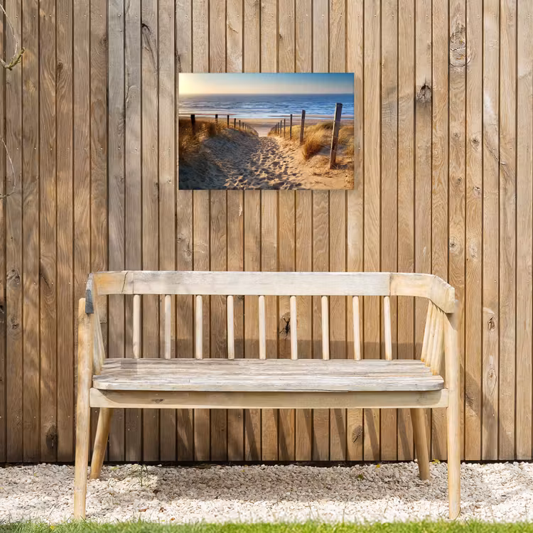 Pad naar de Zee Tuinposter op houten frame 2 cm dik klein -sfeer4