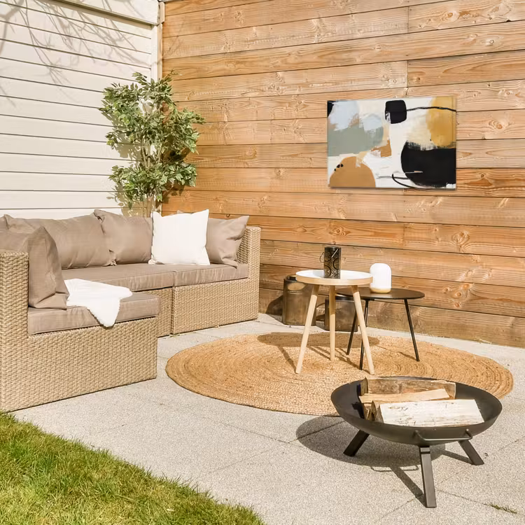 Paint - Abstract - Kleuren Tuinposter op houten frame 2 cm dik klein -sfeer2