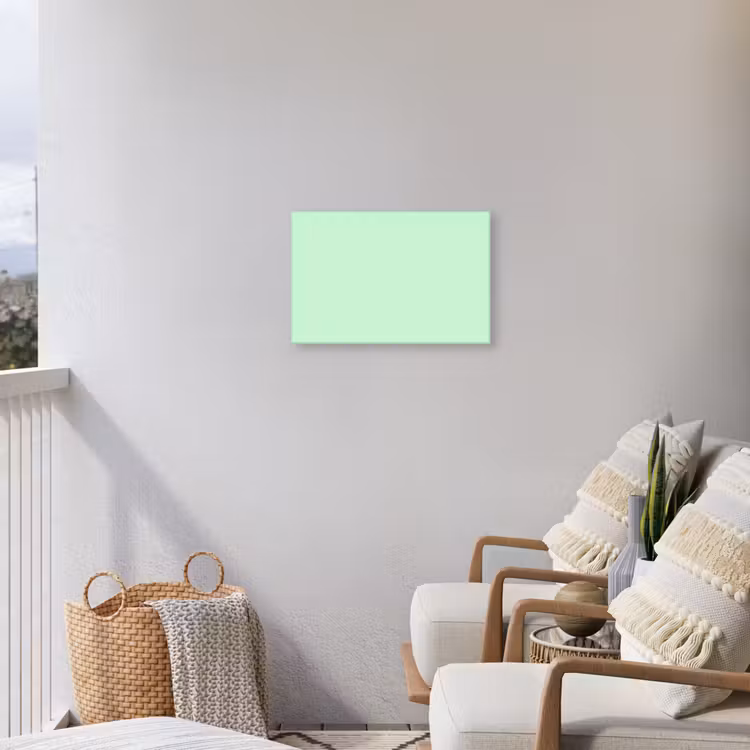Pale - Mint - Groen Tuinposter op houten frame 2 cm dik klein 845 -sfeer1