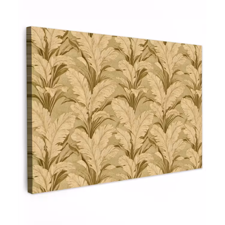 Palmbladeren - Klassiek - Groen Tuinposter op houten frame 2 cm dik klein 845 -3d