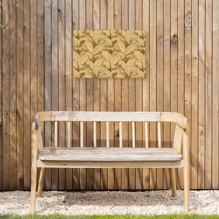 Palmbladeren - Klassiek - Groen Tuinposter op houten frame 2 cm dik klein 845 -sfeer4